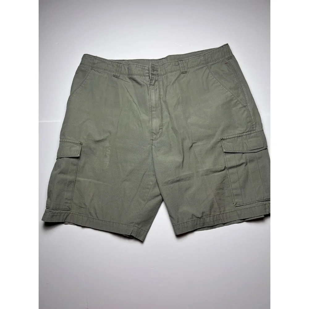 Woolrich Cargo Shorts Mens 38 Field Stone Grey Green 100% Cotton Utility 3012